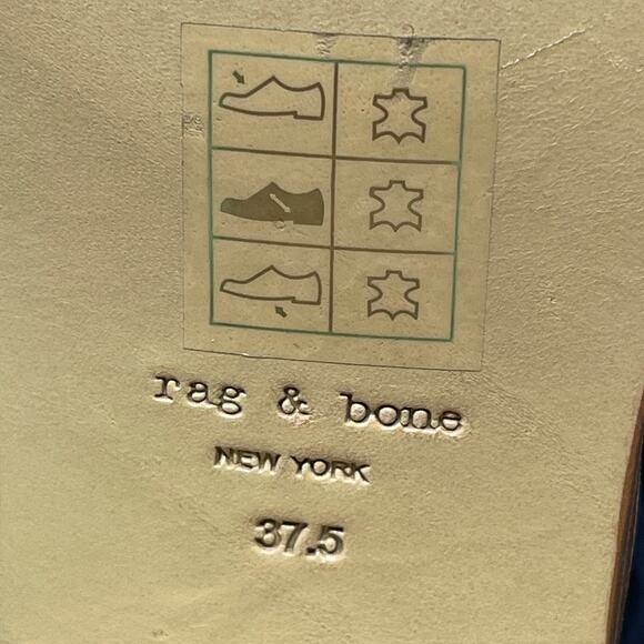 Rag & Bone Eden Leather and Jute Gladiator Sandals in Navy Size 37.5 - Picture 8 of 8